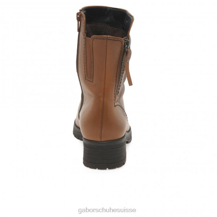 femmes Cognac chaussure VZ0VT334 bottes motard zola Gabor