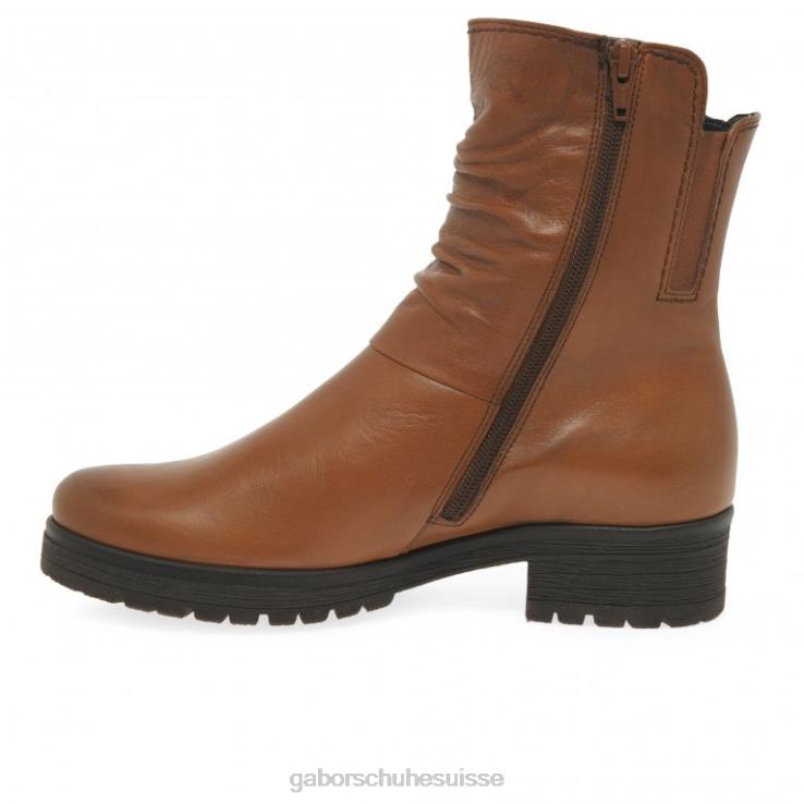 femmes Cognac chaussure VZ0VT334 bottes motard zola Gabor