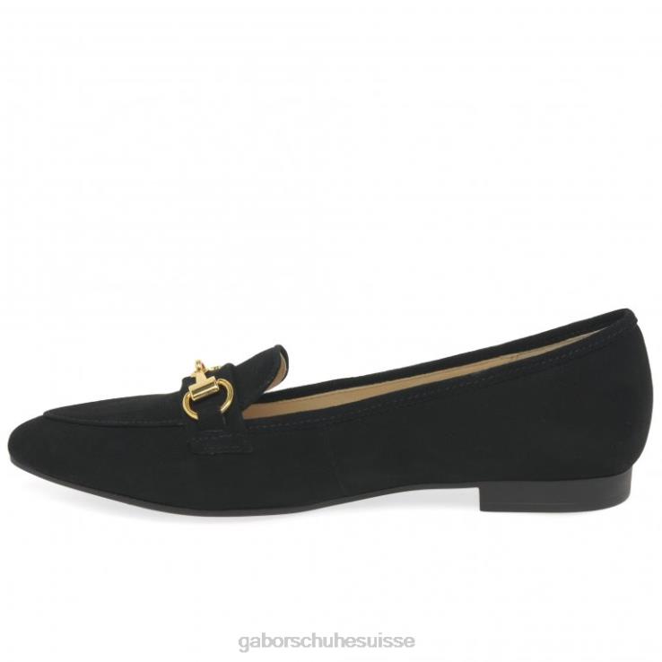 femmes Suède noir chaussure VZ0VT109 chaussures caterham Gabor
