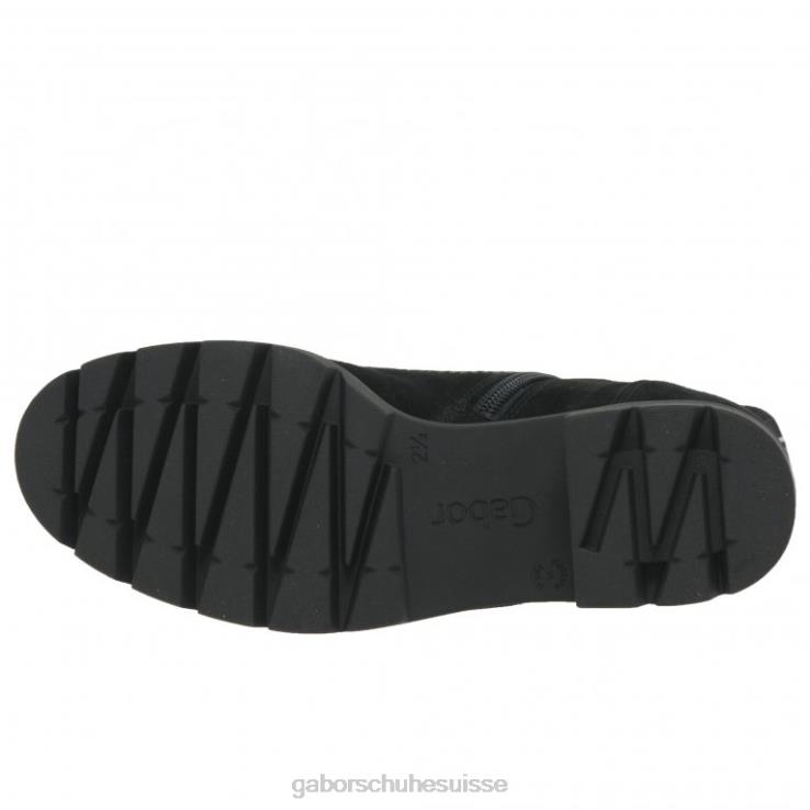 femmes Suède noir chaussure VZ0VT191 bottines baccara Gabor