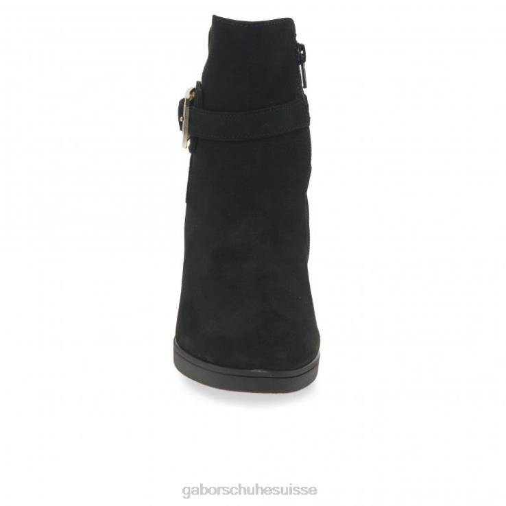 femmes Suède noir chaussure VZ0VT194 bottines vaad Gabor