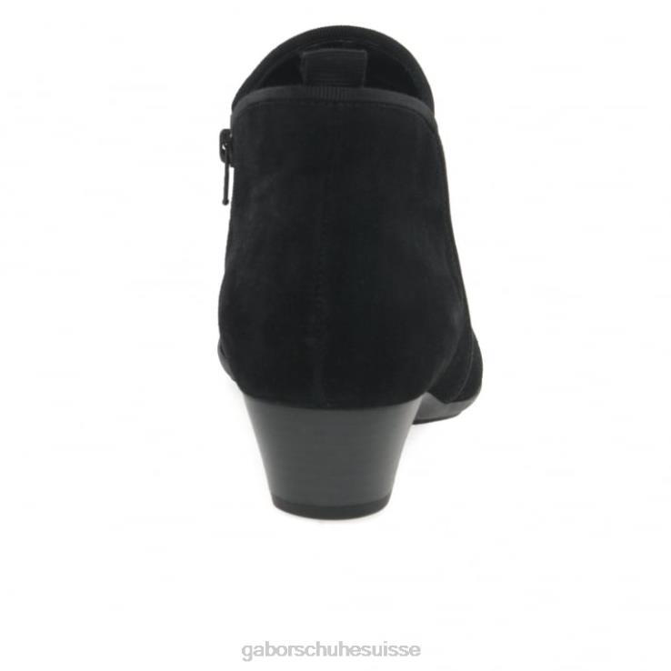 femmes Suède noir chaussure VZ0VT196 bottines trudy Gabor