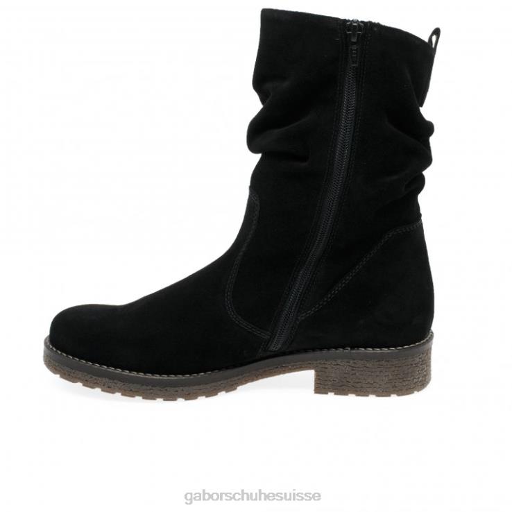 femmes Suède noir chaussure VZ0VT229 bottines mya Gabor