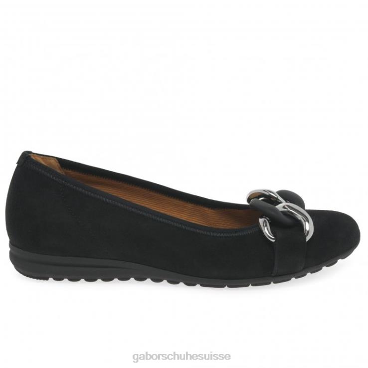 femmes Suède noir chaussure VZ0VT23 chaussures décontractées sabia Gabor