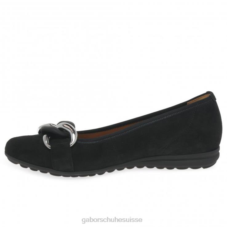femmes Suède noir chaussure VZ0VT23 chaussures décontractées sabia Gabor