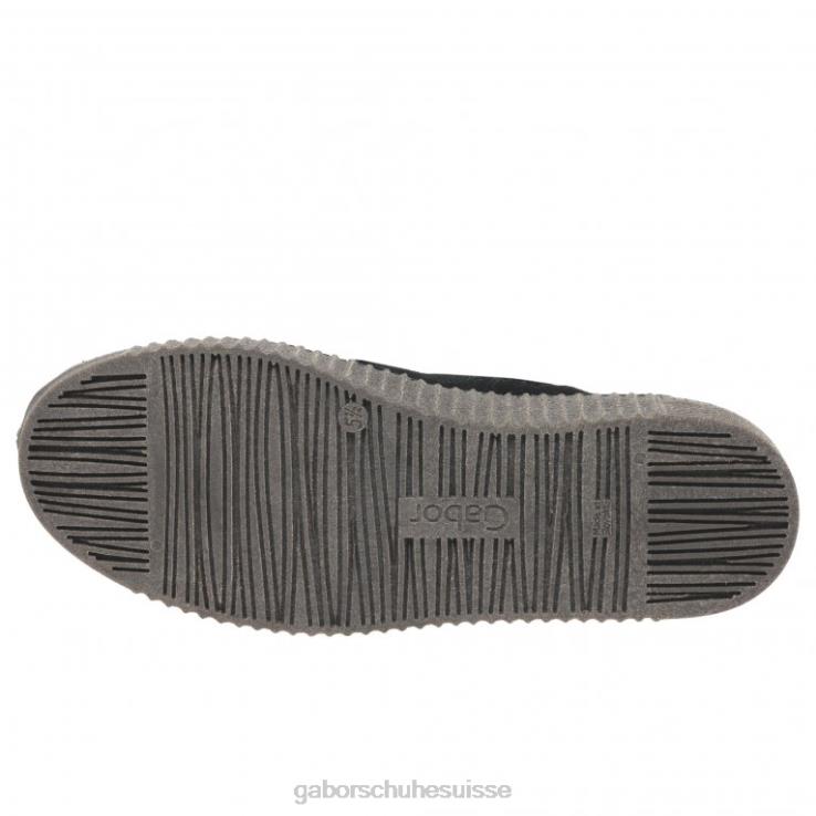 femmes Suède noir chaussure VZ0VT230 bottines lance Gabor