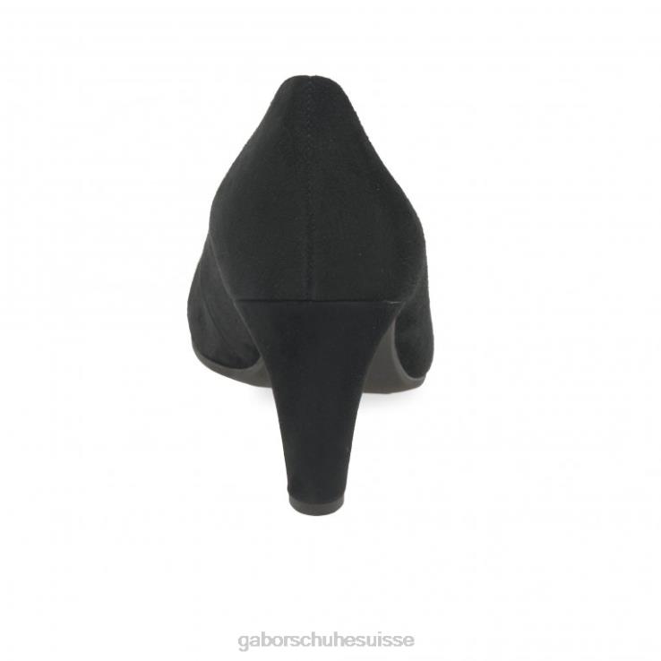 femmes Suède noir chaussure VZ0VT38 escarpins edina Gabor