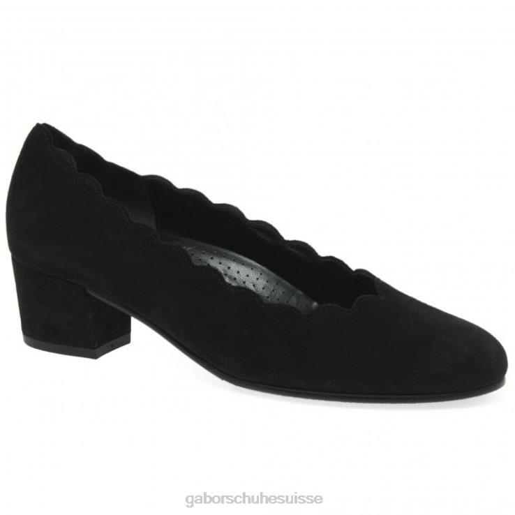 femmes Suède noir chaussure VZ0VT45 escarpins gigi Gabor
