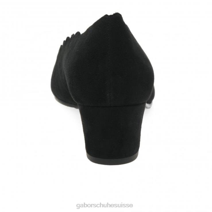 femmes Suède noir chaussure VZ0VT45 escarpins gigi Gabor