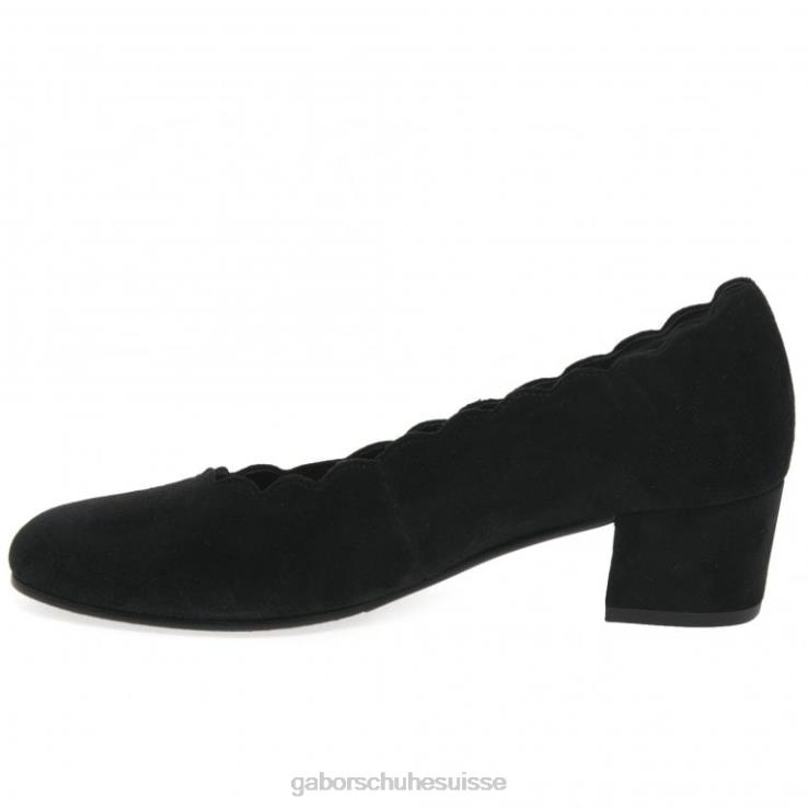 femmes Suède noir chaussure VZ0VT45 escarpins gigi Gabor
