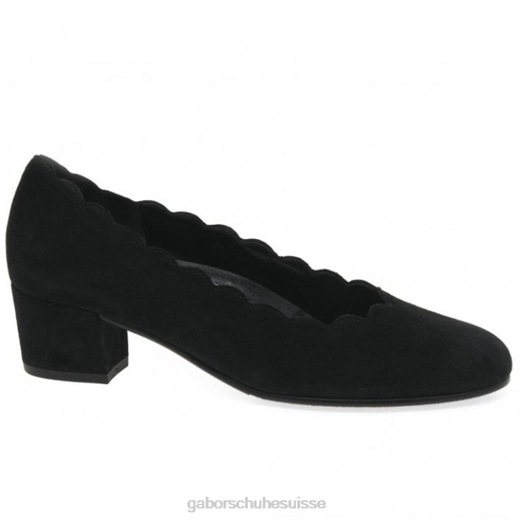 femmes Suède noir chaussure VZ0VT45 escarpins gigi Gabor