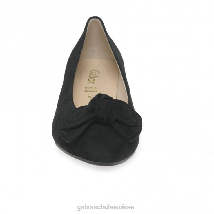 femmes Suède noir chaussure VZ0VT51 escarpins hoy Gabor