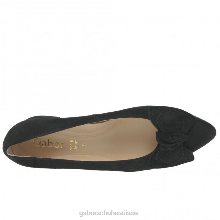 femmes Suède noir chaussure VZ0VT51 escarpins hoy Gabor