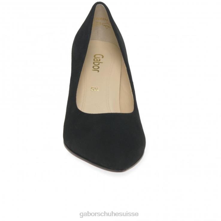 femmes Suède noir chaussure VZ0VT55 escarpins danois Gabor