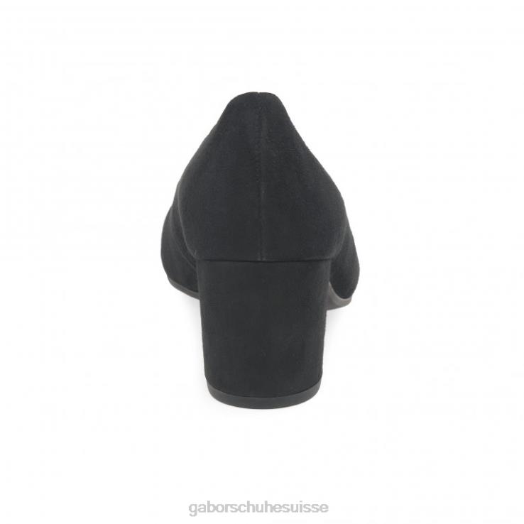 femmes Suède noir chaussure VZ0VT67 escarpins Kayo Gabor