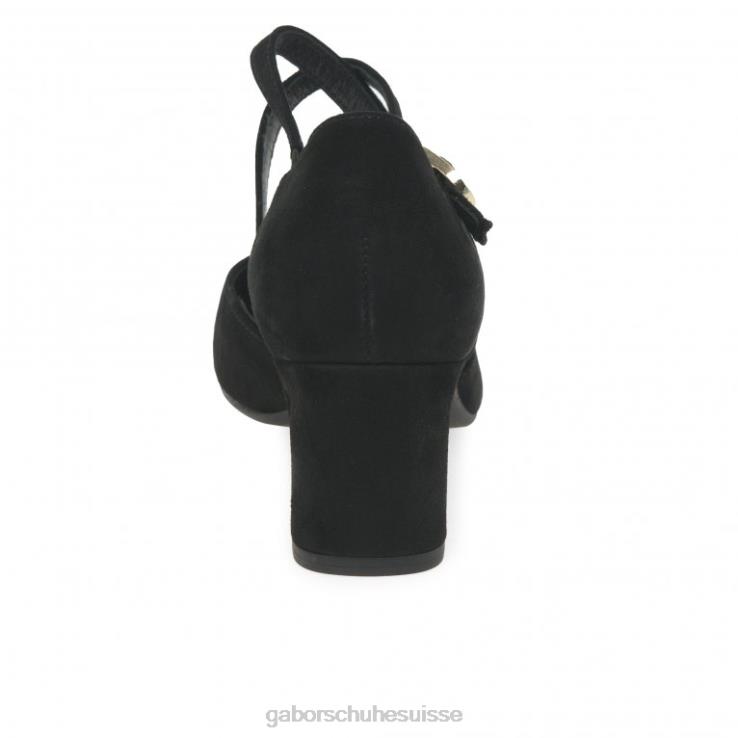 femmes Suède noir chaussure VZ0VT69 chaussures alexis Gabor