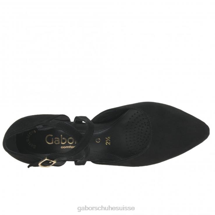 femmes Suède noir chaussure VZ0VT69 chaussures alexis Gabor