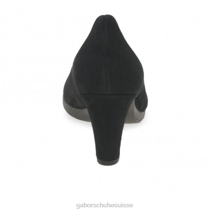 femmes Suède noir chaussure VZ0VT72 escarpins kasi Gabor