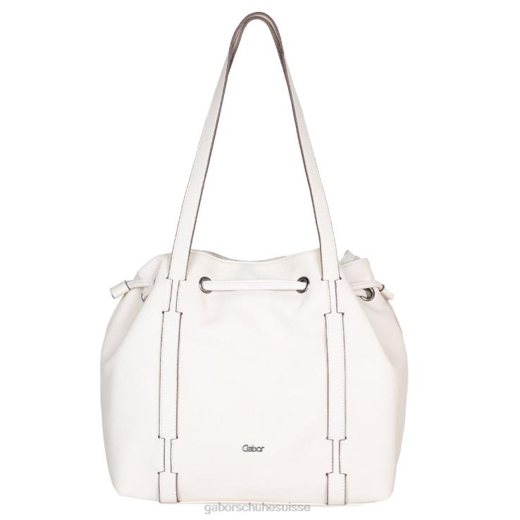 femmes blanc cassé accessoires VZ0VT295 sac porté épaule à lien de resserrage Malu Gabor