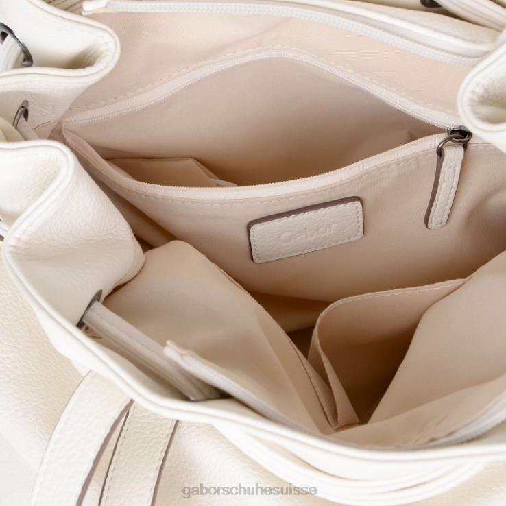 femmes blanc cassé accessoires VZ0VT295 sac porté épaule à lien de resserrage Malu Gabor