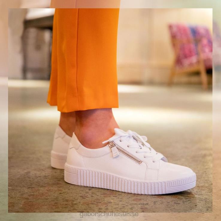 femmes blanc chaussure VZ0VT324 chaussures décontractées sagesse Gabor