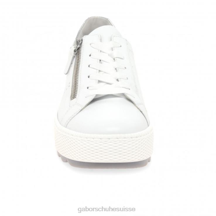 femmes blanc/argent chaussure VZ0VT136 baskets décontractées étanches Gabor