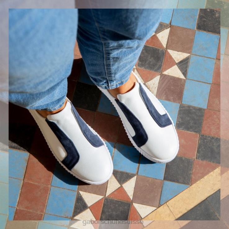 femmes blanc/marine chaussure VZ0VT140 baskets décontractées wye sports Gabor