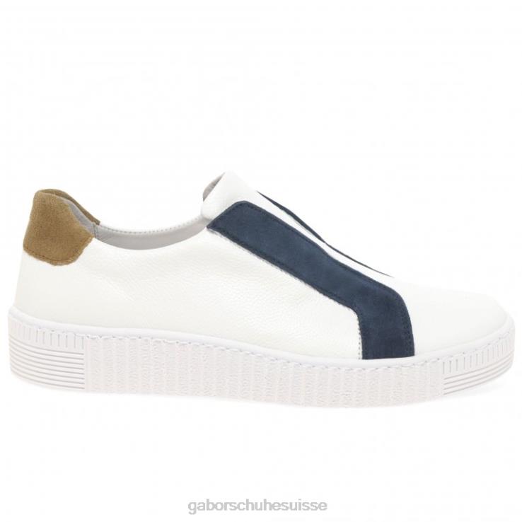femmes blanc/marine chaussure VZ0VT140 baskets décontractées wye sports Gabor