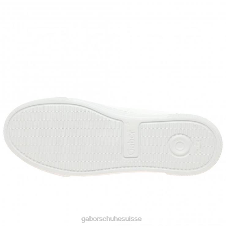 femmes blanc/platine chaussure VZ0VT144 formateurs sur le campus Gabor