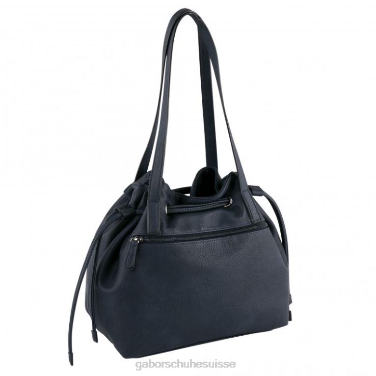 femmes bleu foncé accessoires VZ0VT294 sac porté épaule à lien de resserrage Malu Gabor