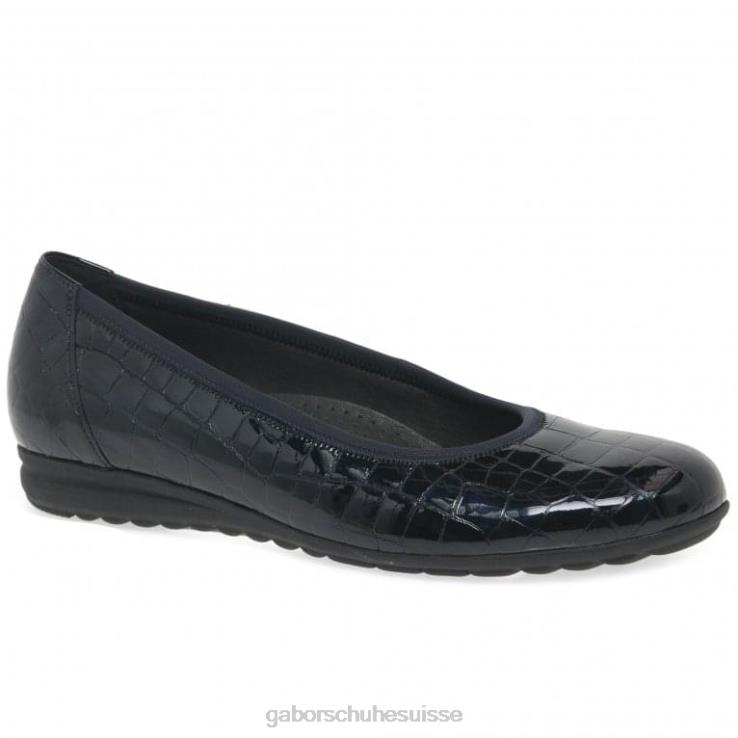 femmes brevet de crocodile océanique chaussure VZ0VT104 ballerines décontractées splash Gabor