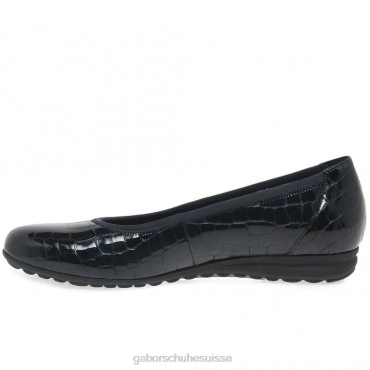 femmes brevet de crocodile océanique chaussure VZ0VT104 ballerines décontractées splash Gabor