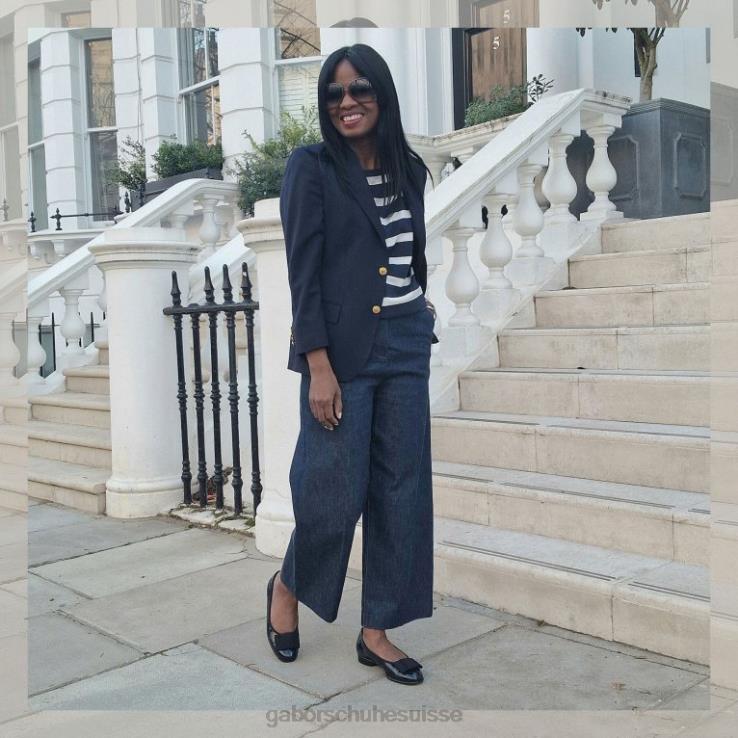 femmes brevet océanique chaussure VZ0VT9 Assist - Ballerines à bordure avec nœud Gabor