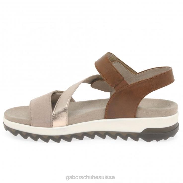 femmes cacahuète/muscle chaussure VZ0VT172 Verity - Sandales à talons bas et lanières Gabor