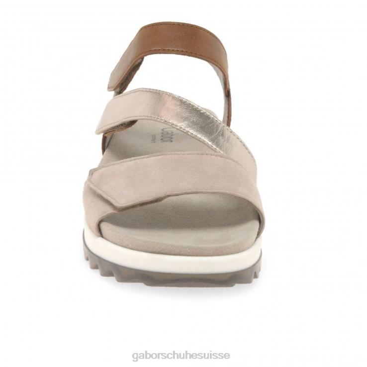 femmes cacahuète/muscle chaussure VZ0VT172 Verity - Sandales à talons bas et lanières Gabor