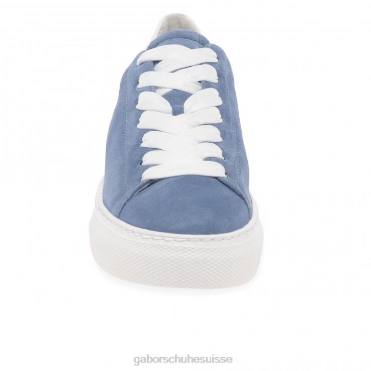 femmes ciel daim/blanc chaussure VZ0VT137 baskets camrose Gabor