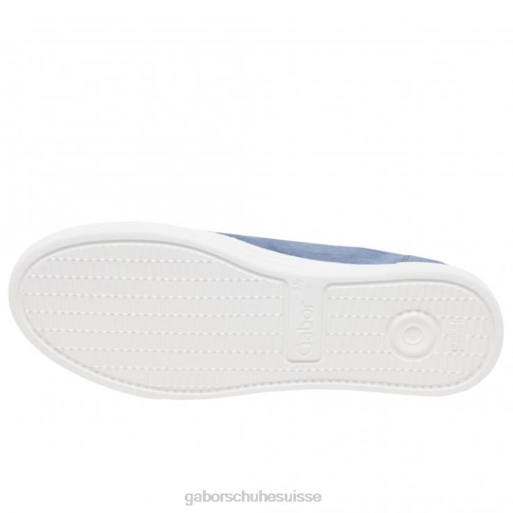 femmes ciel daim/blanc chaussure VZ0VT137 baskets camrose Gabor