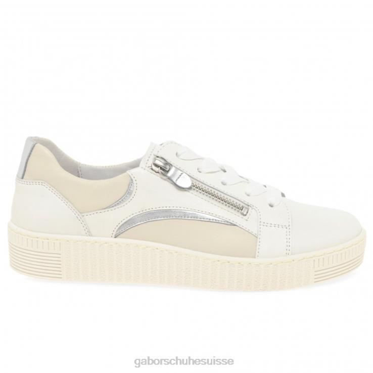 femmes combi latte argent chaussure VZ0VT142 formateurs wemo Gabor