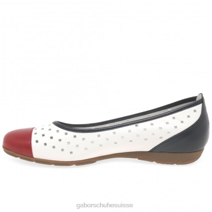 femmes combi marin chaussure VZ0VT79 chaussures décontractées à volants et détails perforés Gabor