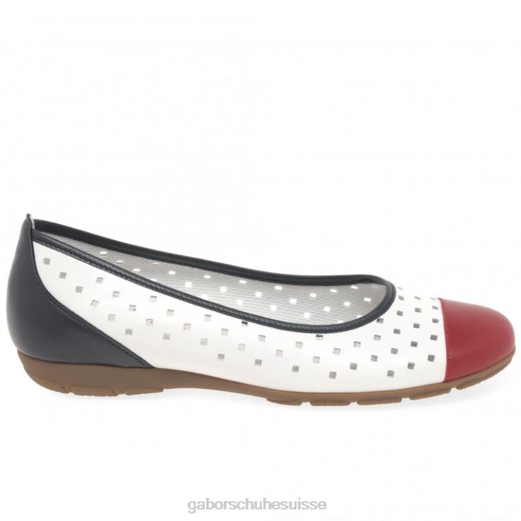 femmes combi marin chaussure VZ0VT79 chaussures décontractées à volants et détails perforés Gabor