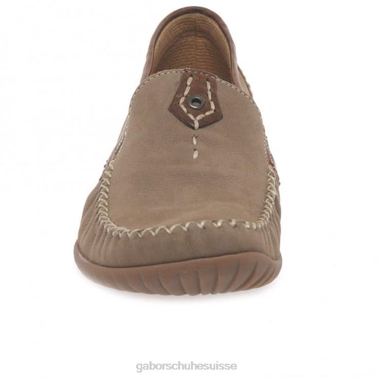 femmes corda nubuck/beige chaussure VZ0VT81 mocassins sportifs californiens Gabor