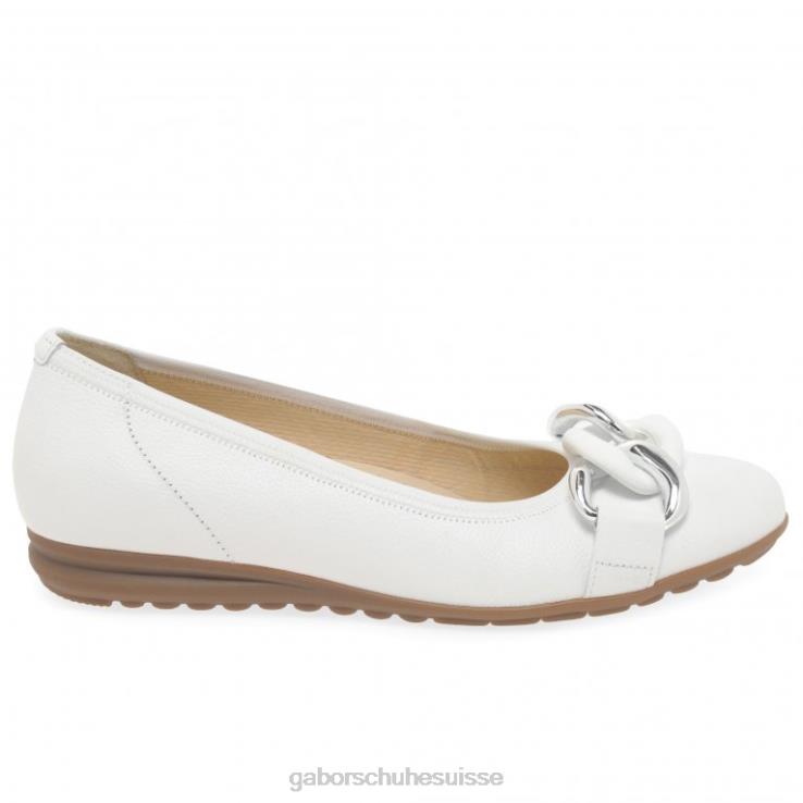 femmes cuir blanc chaussure VZ0VT7 chaussures décontractées sabia Gabor