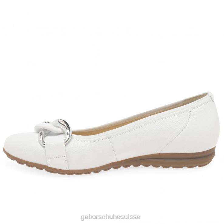 femmes cuir blanc chaussure VZ0VT7 chaussures décontractées sabia Gabor