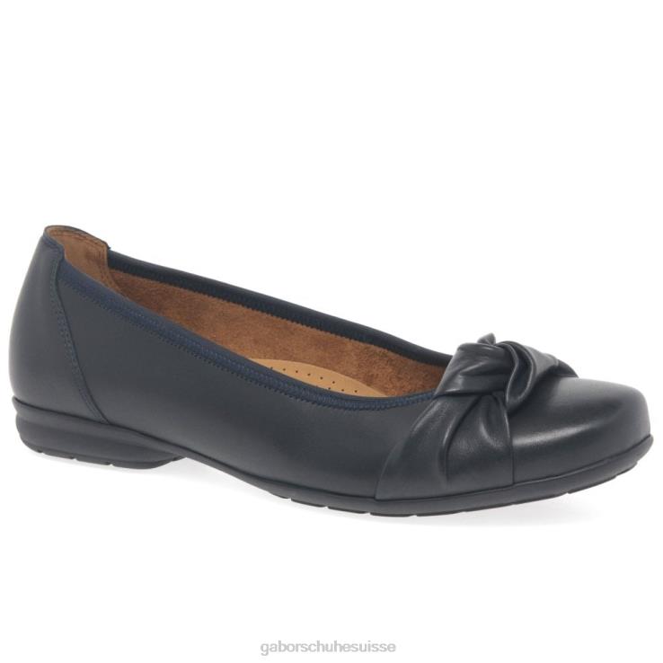 femmes cuir marine chaussure VZ0VT90 chaussures décontractées Ashlene Gabor