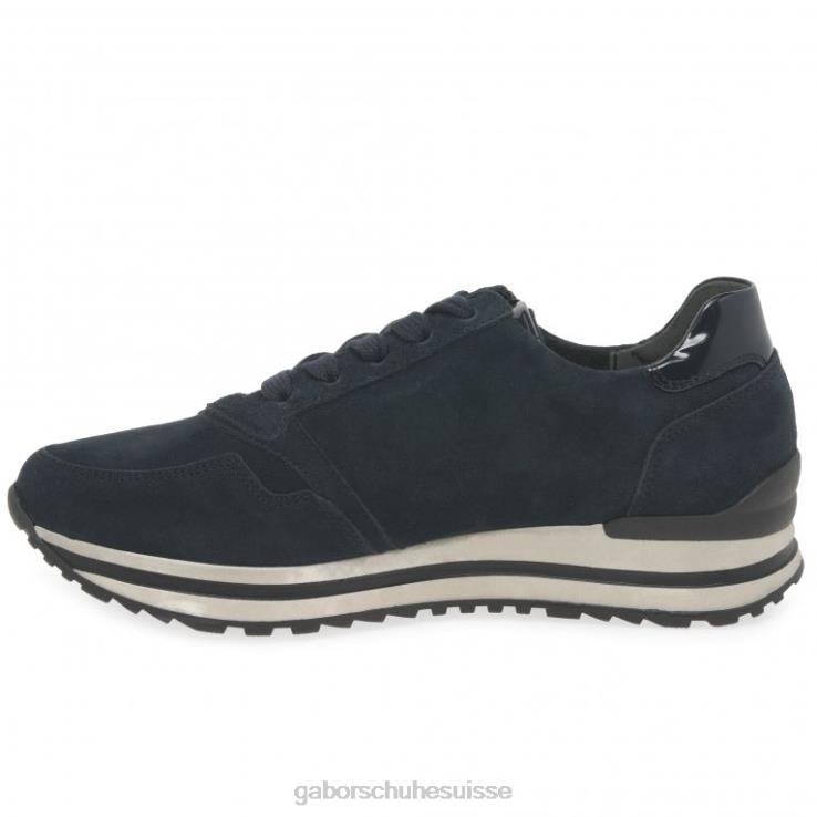 femmes daim bleu foncé chaussure VZ0VT146 baskets Nulon Gabor