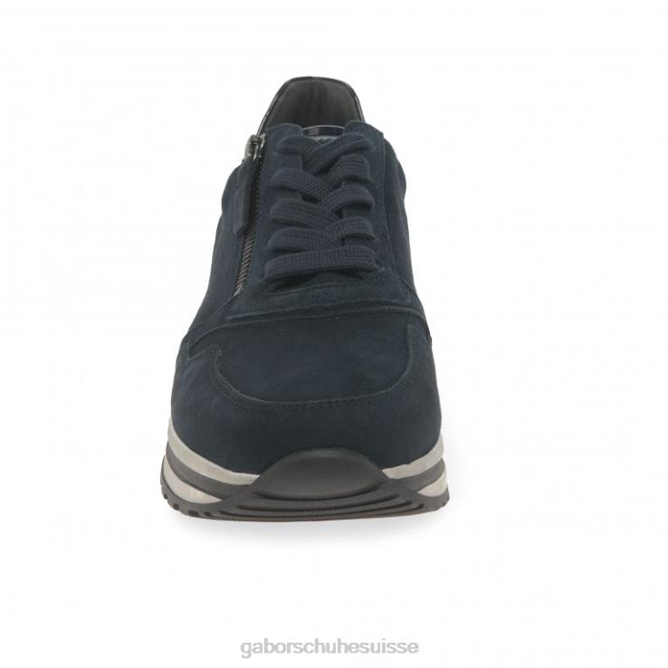 femmes daim bleu foncé chaussure VZ0VT146 baskets Nulon Gabor