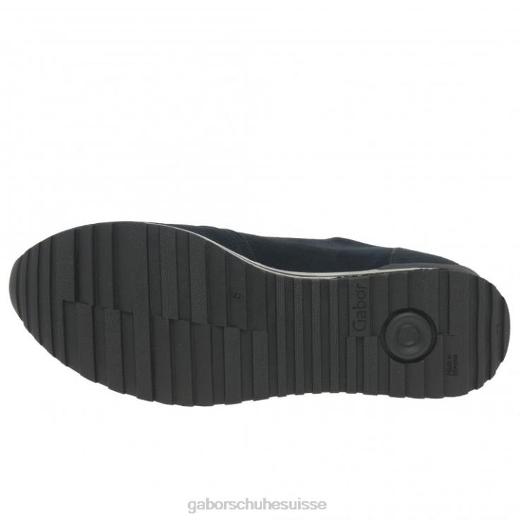 femmes daim bleu foncé chaussure VZ0VT146 baskets Nulon Gabor