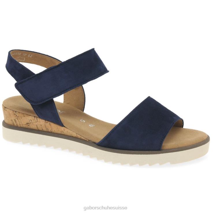 femmes daim bleu foncé chaussure VZ0VT158 sandales Raynor Gabor