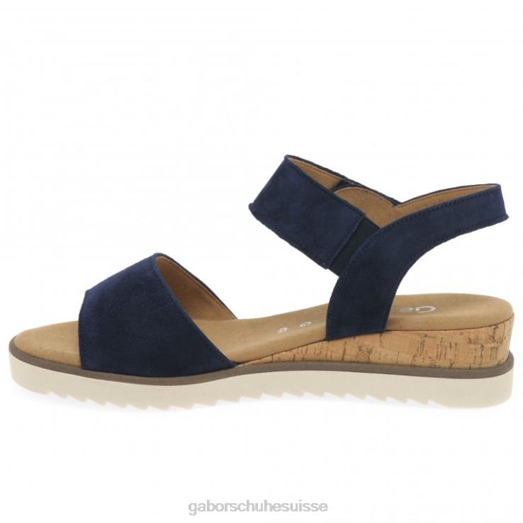 femmes daim bleu foncé chaussure VZ0VT158 sandales Raynor Gabor