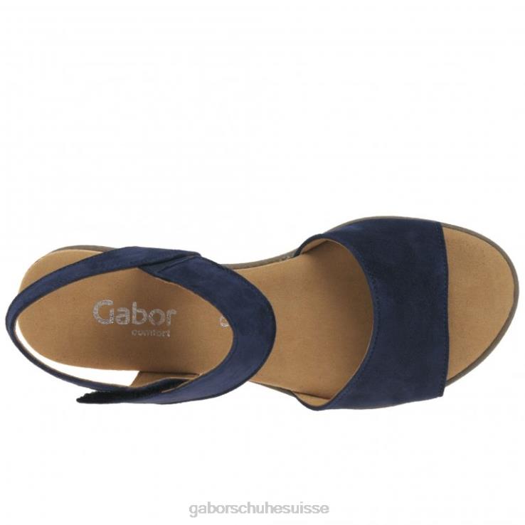 femmes daim bleu foncé chaussure VZ0VT158 sandales Raynor Gabor
